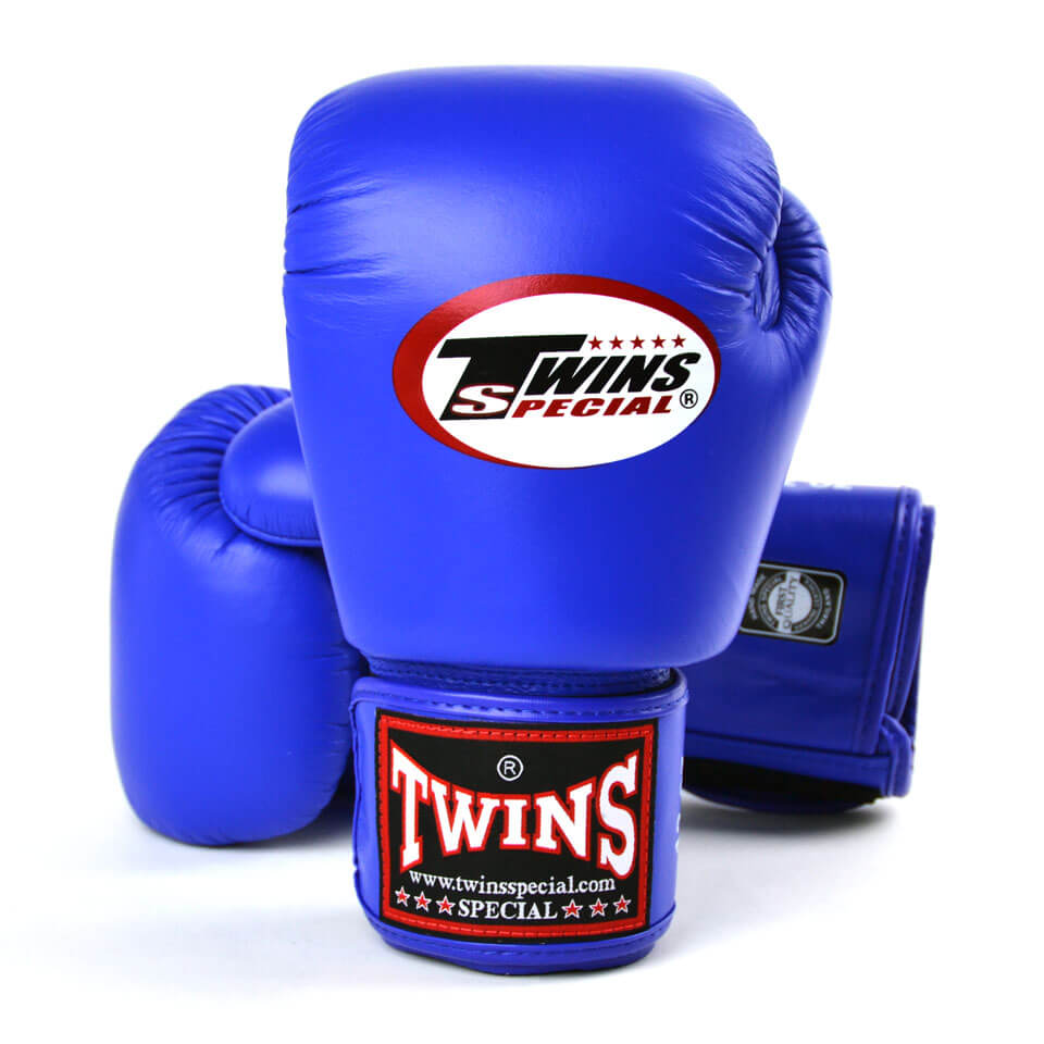 Twins BGVL3 Velcro Boxing Gloves Blue - Gymzey.com