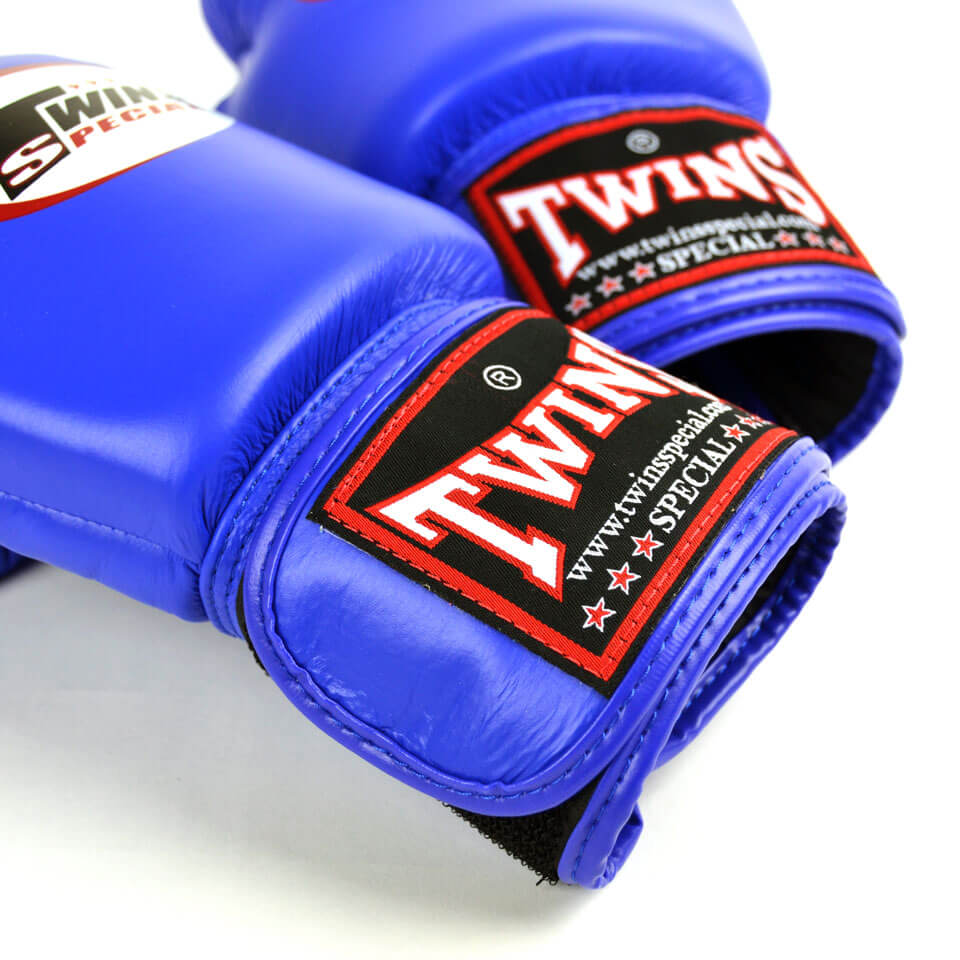 Twins BGVL3 Velcro Boxing Gloves Blue - Gymzey.com