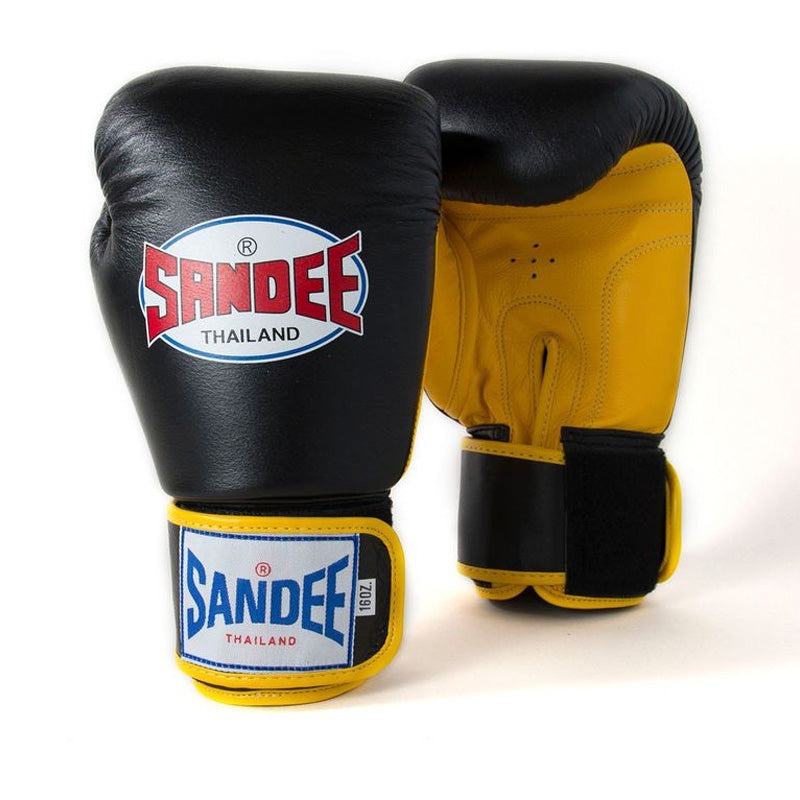 Sandee ABG1 Authentic 2 Tone Boxing Gloves Black/Gold