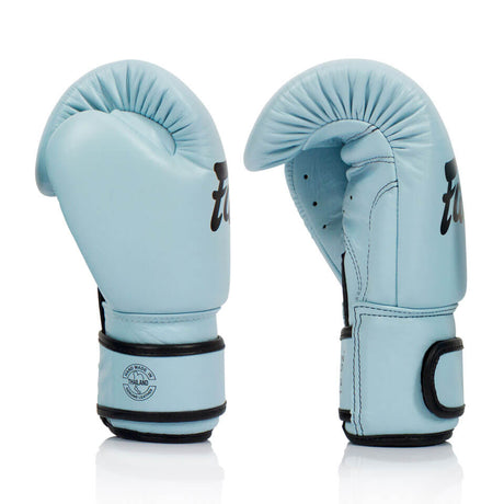 BGV20 Fairtex Pastel Blue Velcro Boxing Gloves - Gymzey.com