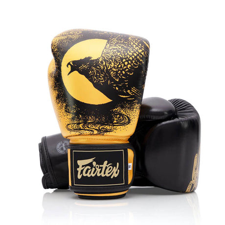 BGV26 Fairtex Harmony Six Black-Gold Boxing Gloves - Gymzey.com