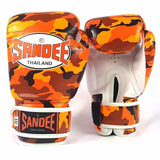 Sandee Muay Thai Gloves Camo Orange