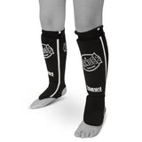 Sandee Slip-on Competition Shinguards Black/White