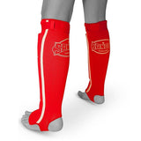 Sandee Slip-on Competition Shinguards Red/White