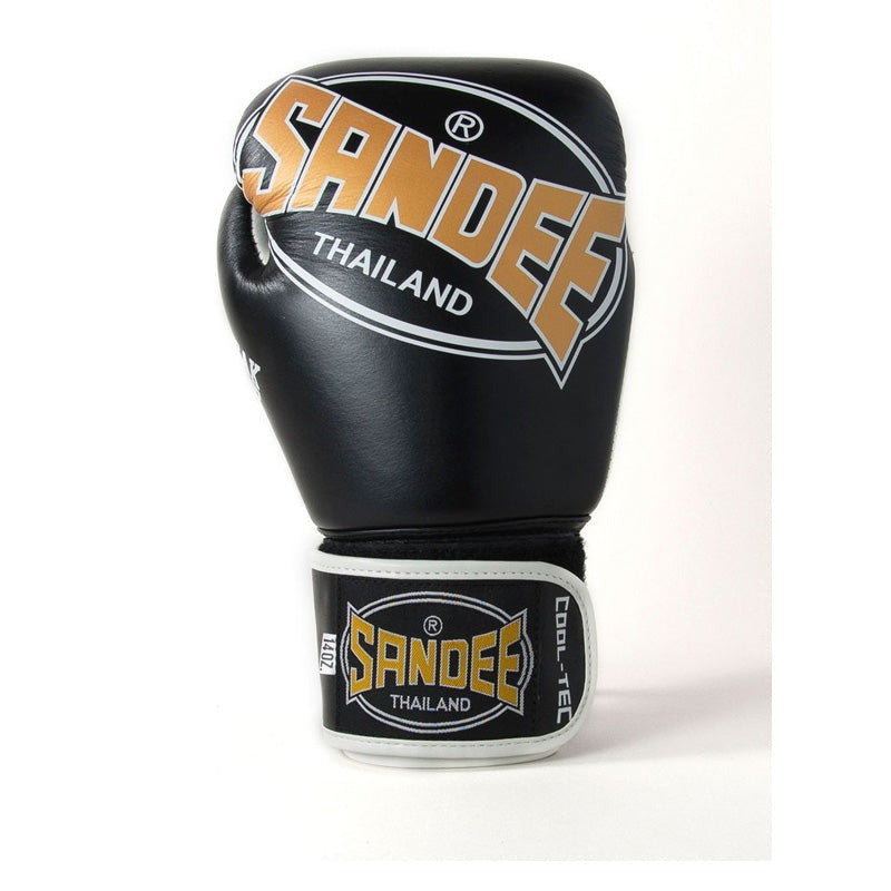 Sandee Cool-Tec 3 Tone Muay Thai Gloves Black