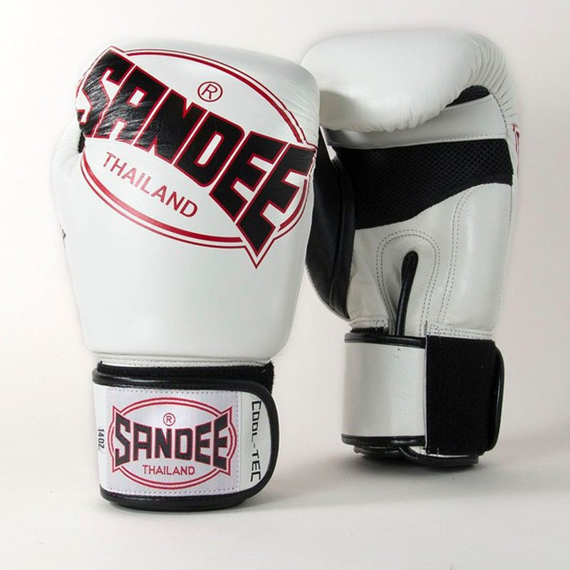 Sandee Cool-Tec Muay Thai Gloves White/Black