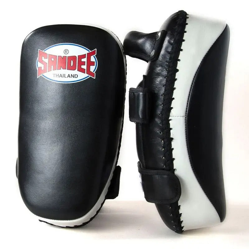 Sandee CTP1 Curved Thai Kick Pads Black/White