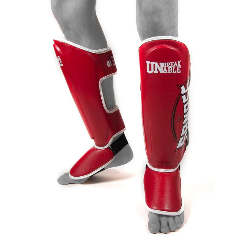 Sandee Cool-Tec Shin Guards Red/White