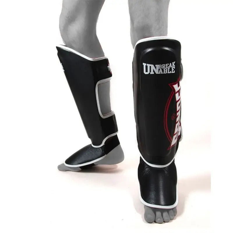 Sandee Cool-Tec Shin Guards Black/White/Red