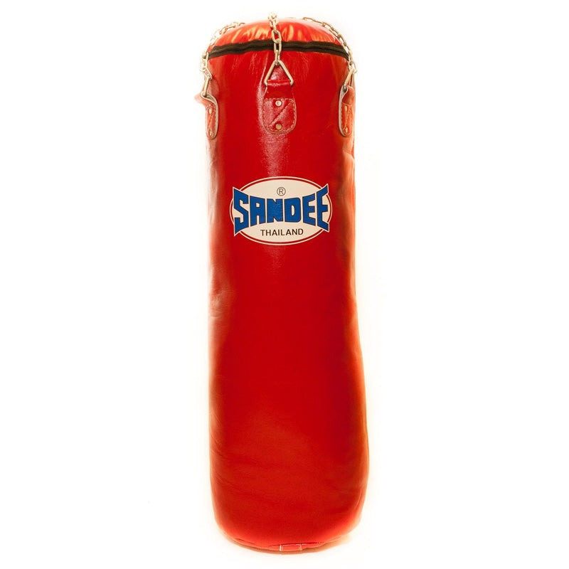 Sandee Full Leather Punch Bag Red