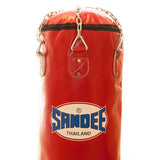 Sandee Full Leather Punch Bag Red