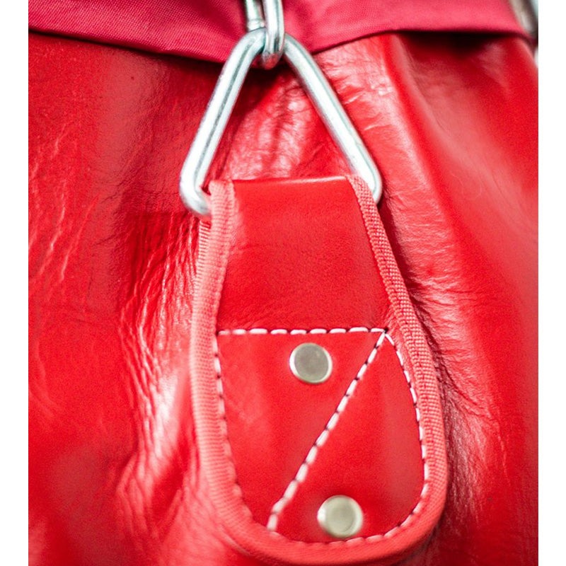 Sandee Full Leather Punch Bag Red