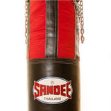 Sandee Half Leather Punch Bag Black/Red