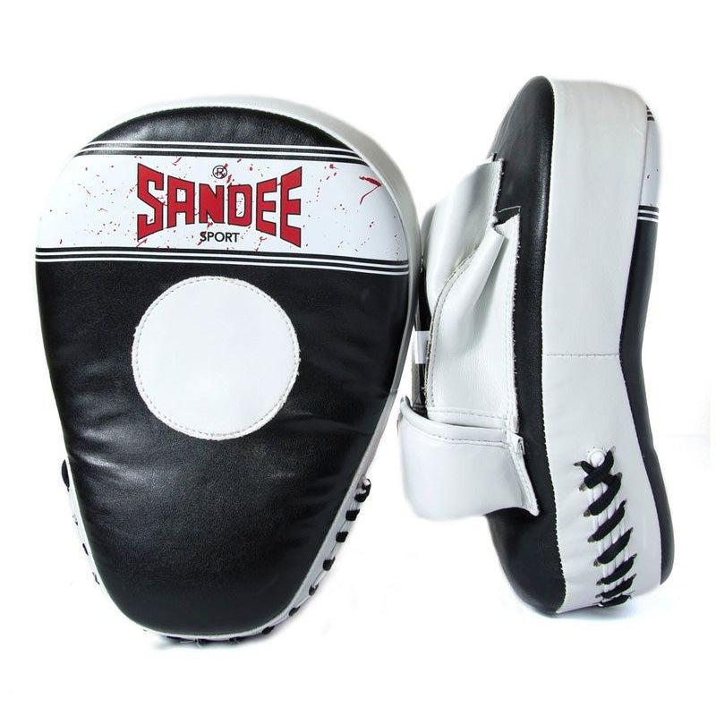 Sandee Sport Curved Focus Mitts Black/White