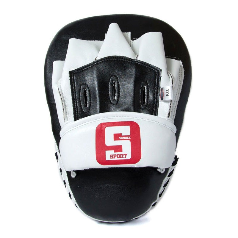 Sandee Sport Curved Focus Mitts Black/White