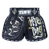 TUFF MSC117 Muay Thai Shorts Retro Black Singha Yantra