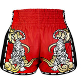 TUFF MSC122 Retro Shorts Red Twin Tiger