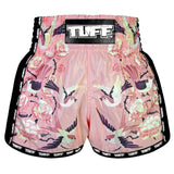 TUFF MSC123 Retro Shorts Pink Birds With Roses