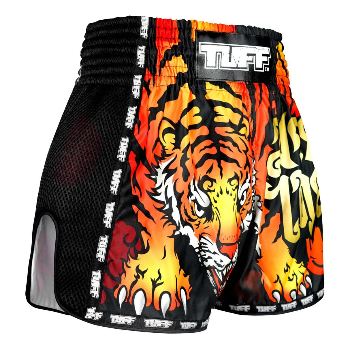 TUFF MSC125 Retro Shorts Black Furious Tiger