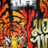 TUFF MSC125 Retro Shorts Black Furious Tiger