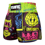 TUFF RMS119 Retro Shorts Neon Graffiti