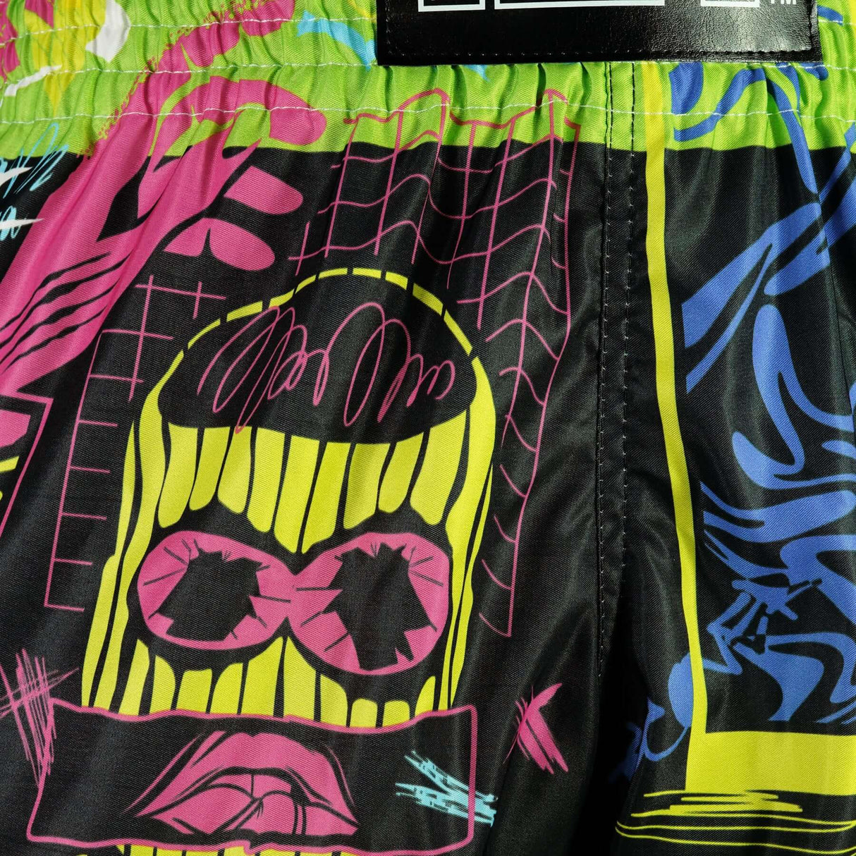 TUFF RMS119 Retro Shorts Neon Graffiti