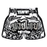 TUFF MSC108 Muay Thai Shorts Retro White The Great Hongsa