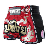 TUFF MRS206 Muay Thai Shorts Retro Red Yantra