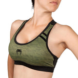 Venum Womens Power 2.0 Sports Bra - Khaki/Black - Gymzey.com