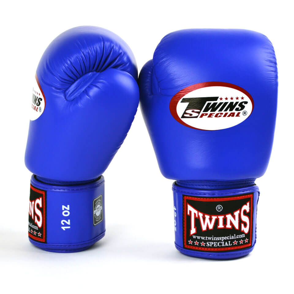 Twins BGVL3 Velcro Boxing Gloves Blue - Gymzey.com