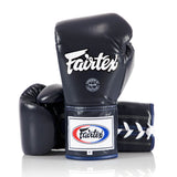 Fairtex BGL6 Lace-up Competition Gloves Blue