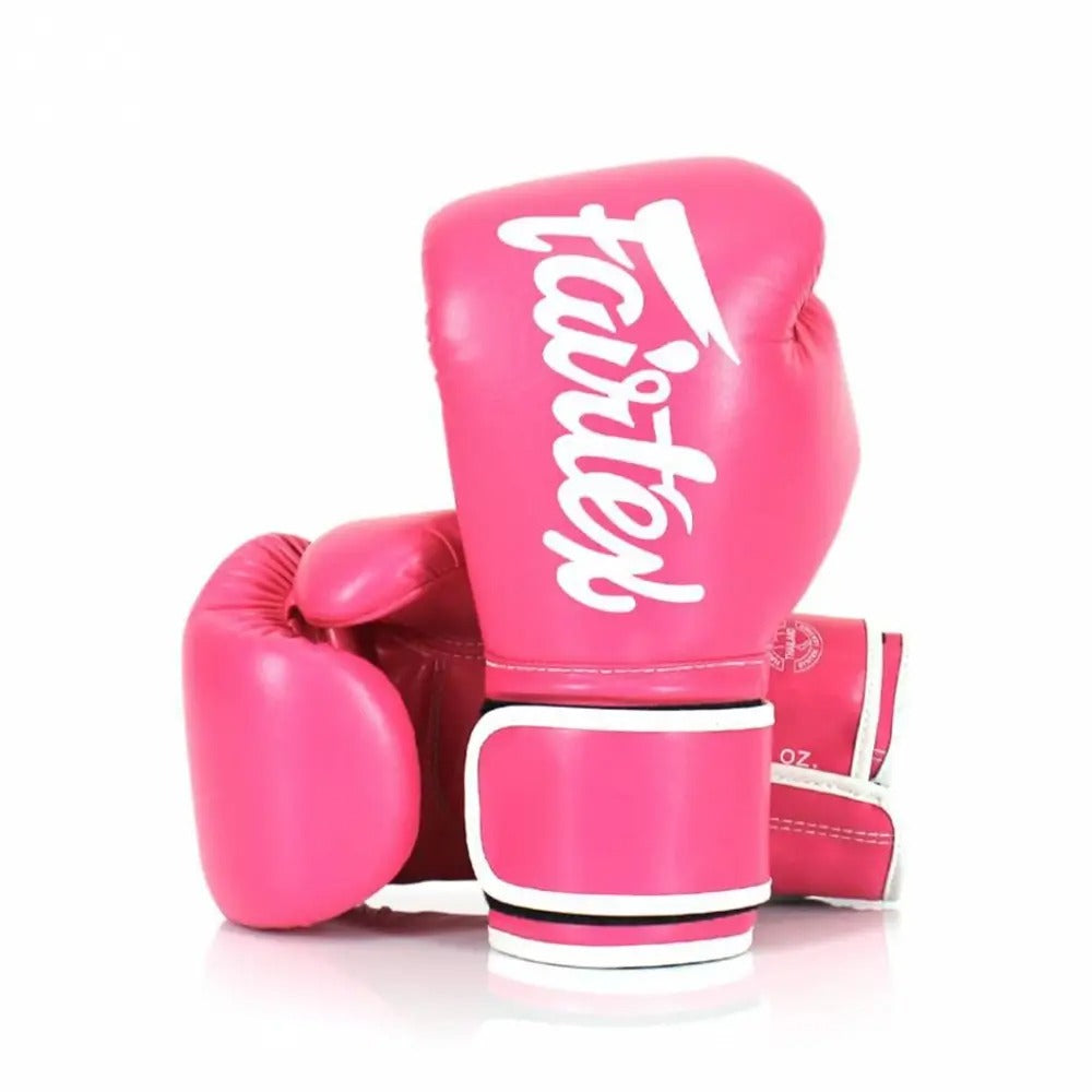 Fairtex BGV14 Microfiber Boxing Gloves Pink/White