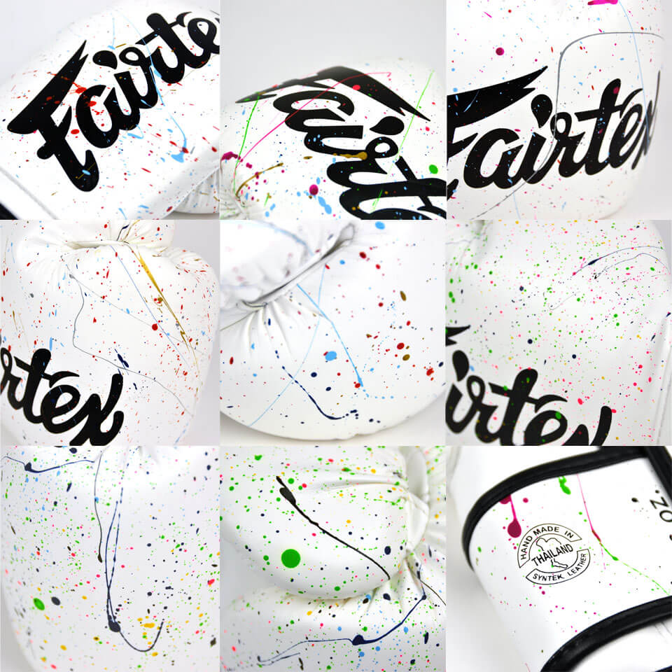 Fairtex BGV14PT The Painter Unique Boxing Gloves White