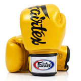 Fairtex BGV19 Deluxe Tight-Fit Gloves Gold