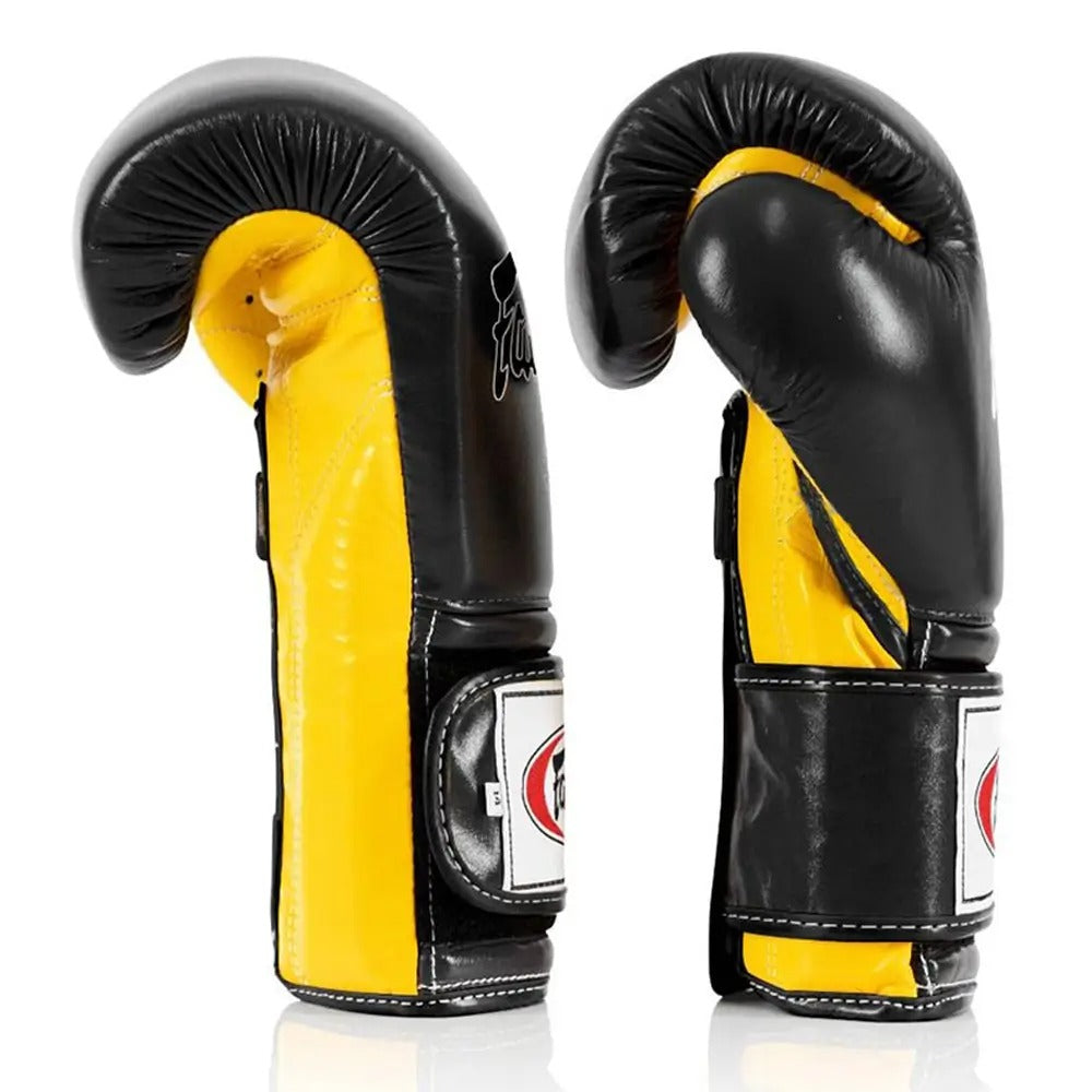 Fairtex BGV9 Mexican Style Boxing Gloves Black/Yellow