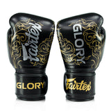 Fairtex BGVG3 Glory Velcro Boxing Gloves Black/Gold