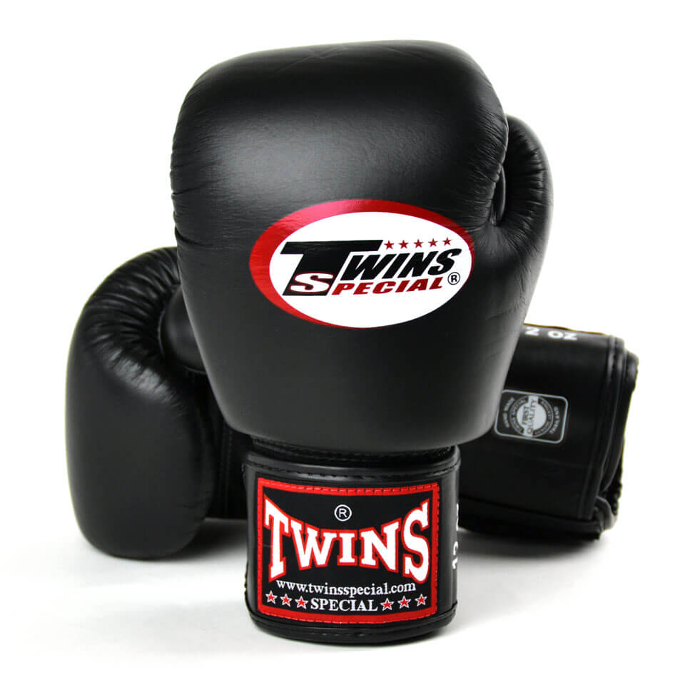 Twins BGVL3 Velcro Muay Thai Gloves Black