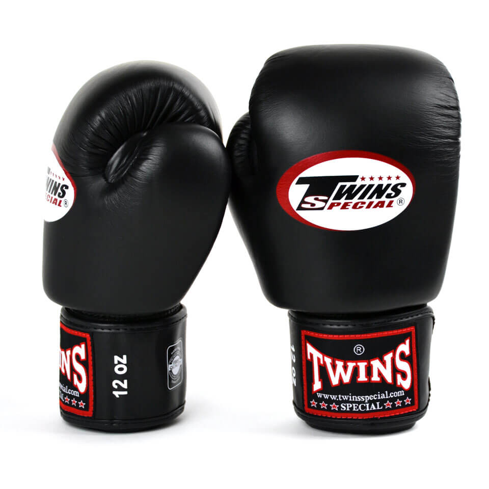 Twins BGVL3 Velcro Boxing Gloves Black