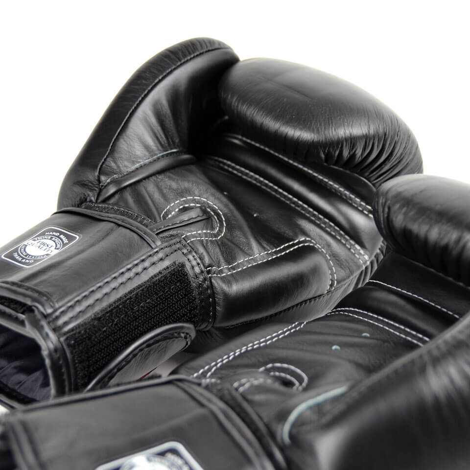 Twins BGVL3 Velcro Muay Thai Gloves Black