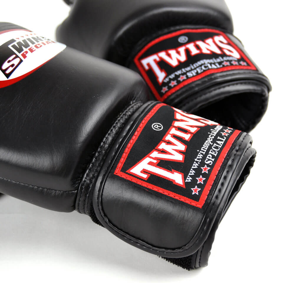 Twins BGVL3 Velcro Muay Thai Gloves Black