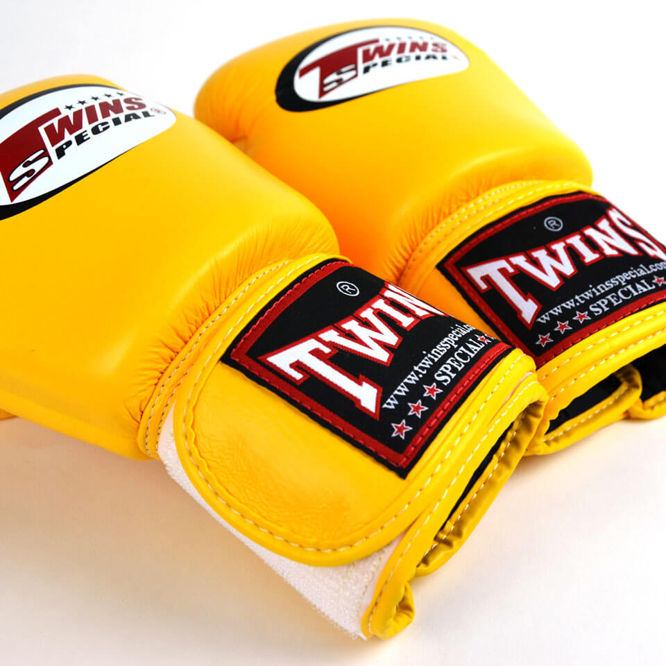 Twins BGVL3 Velcro Boxing Gloves Yellow