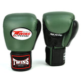 Twins BGVLA2-2T Air Flow Boxing Gloves Olive/Black/White