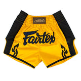 Fairtex BS1701 Slim Cut Muay Thai Shorts Yellow