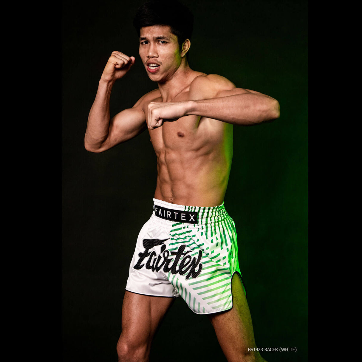 Fairtex BS1923 Racer Muay Thai Shorts White