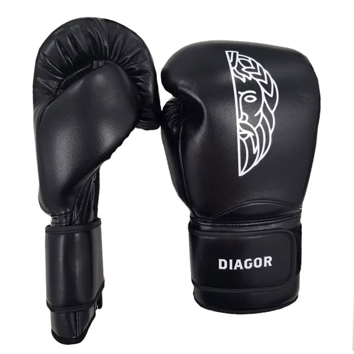 Diagor Olympic Elite Boxing Gloves 14oz Black - Gymzey.com