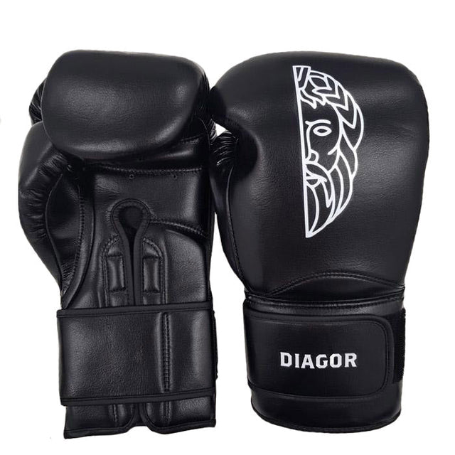 Diagor Olympic Elite Boxing Gloves 14oz Black - Gymzey.com