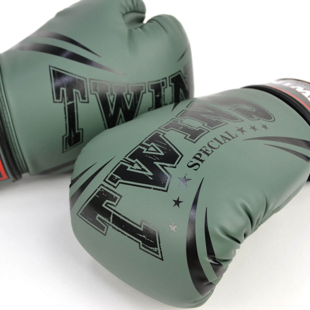 Twins FBGVDM3-TW6 Non-Leather Boxing Gloves - Olive