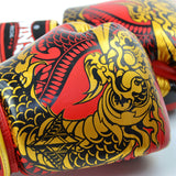 Twins FBGVL3-52 Nagas Boxing Gloves - Red/Gold