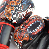 Twins FBGVL3-49 Barong Boxing Gloves - Black/Red