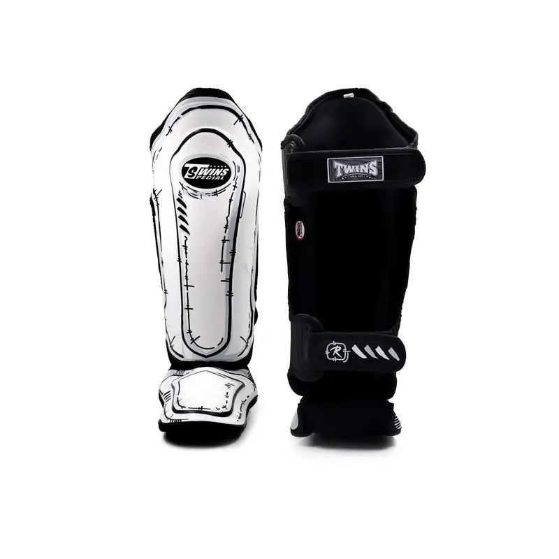 Twins FSGL10-66 Comic Double Padded Shin Guards